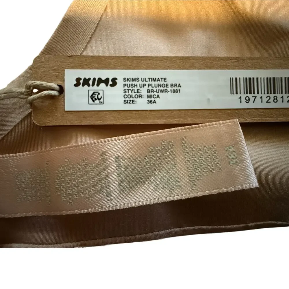 SKIMS Ultimate Push‑Up Bra – Mica (Soft Pink/Neutral) | 36A